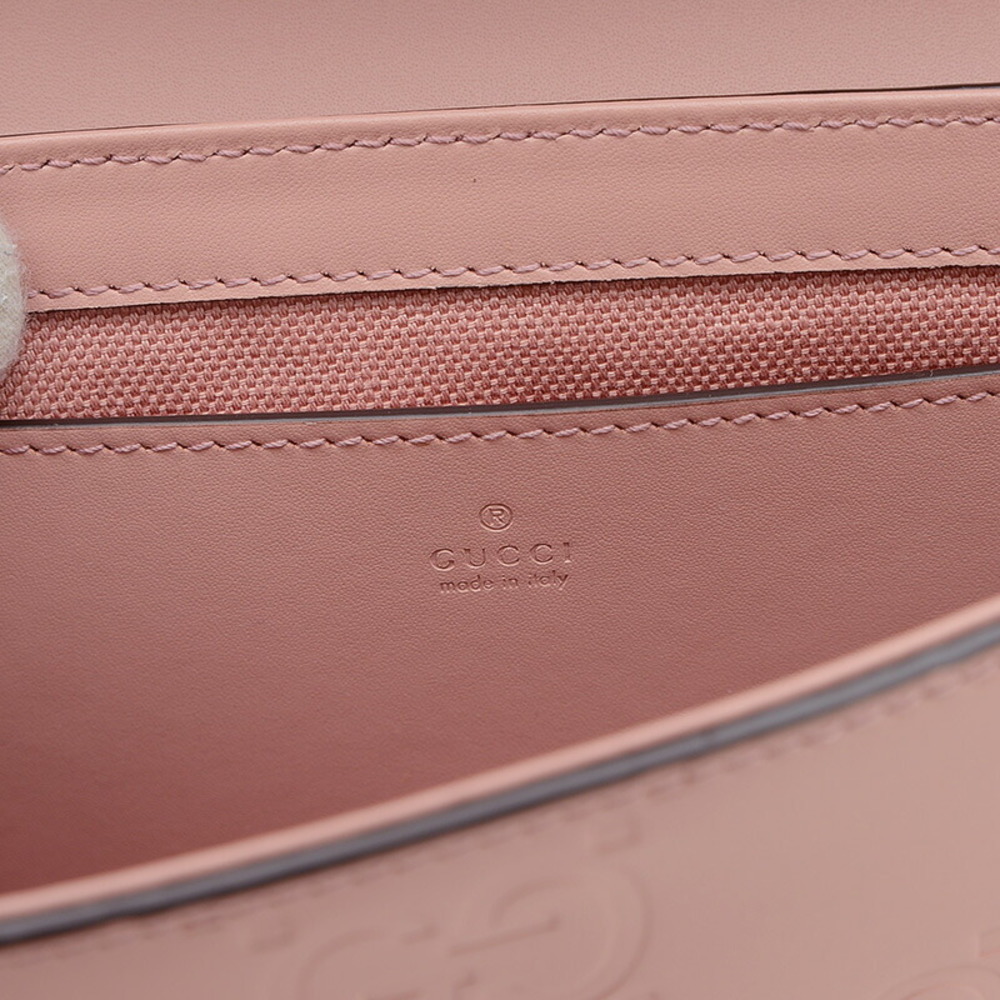 Gucci Leather Pink GG Bag Shoulder Super - Picture 5 of 6
